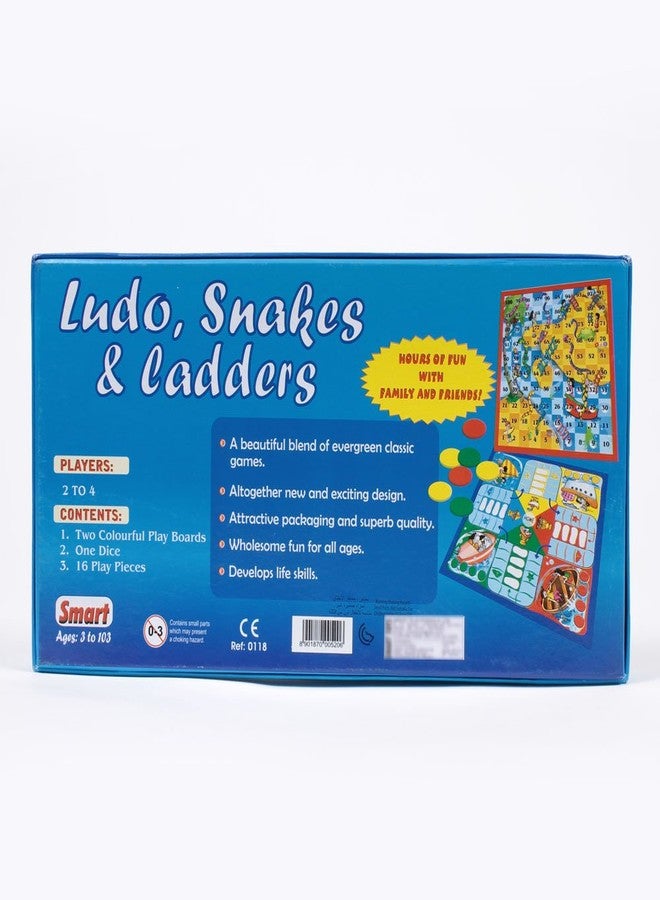 Smart Ludo Snakes & Ladders Board Game (Multi-Color, 19 Pieces) - Image 3